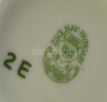 Zsolnay pillangómintás váza. Kézzel festett, jelzett, hibátlan, m: 16 cm