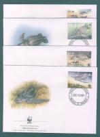 2001 WWF Bőröshátú teknős FDC Mi 306-309