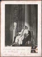 Mihályi Ernő (1905-1949) színész, operaénekes, nagy méretű dedikált fotó 29x39 cm