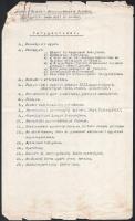 1919 A Fővárosi Gázművek direktóriumának első ülésének jegyzőkönyve. Tanácsköztársaság 3 gépelt oldal.