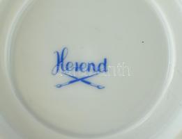 Herendi rózsával díszített kis leveses tál. Kézzel festett, jelzett, hibátlan, d: 11 cm