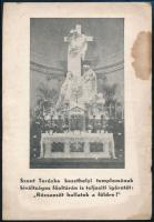 1940 Szent Terézke keszthelyi templomának szentelésére kisnyomtatvány