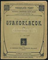 1917-1918 Losonc hibajelzős gyakorló füzet Magyar nyelv