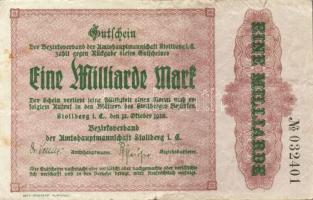 Német Birodalom/Weimari Köztársaság/Stollberg 1923.10.12. 1000.000.000M T:III