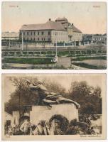 16 db RÉGI magyar város képeslap / 16 pre-1945 Hungarian town-view postcards