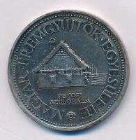 Lapis András (1942-) 1981. "10 éves a Kiskőrösi Csoport / Petőfi szülőháza" ezüstpatinázot...