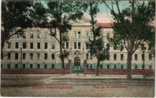 1911 Kiskunfélegyháza, Magy. kir. áll. tanítóképezde. Vesszősi Józef kiadása + ORSOVA-BUDAPEST 76. SZ. vasúti mozgóposta