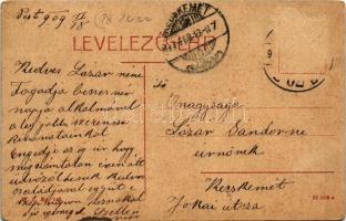 1909 Temesvár, Timisoara; Béga részlet, híd. W.L. Bp. 145. / riverside, bridge (Rb)