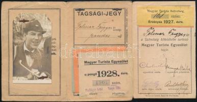 1927-28 Magyar Turista Egyesület fényképes igazolvány