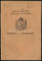 1932 Magyar útelvél és USA bevándorló igazolvány napszámos részére