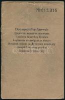 1948 Donauschiffer-Ausweis - dunai hajós igazolvány
