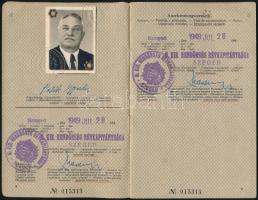 1948 Donauschiffer-Ausweis - dunai hajós igazolvány