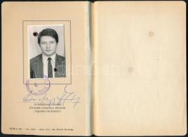 1978 Hajós szolgálati igazolvány, fényképes