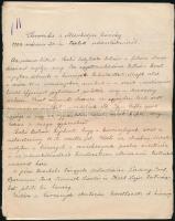 1918-1925 Szabó Lóránd pécsi jogászhallgató dokumentumai. Mecsekaljai Bánság, DEFHE, ÉME, stb fotók,...