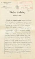 cca 1936-1945 Kispesti zsidó család dokumentumai. Igazolások, bizonyítványok, stb