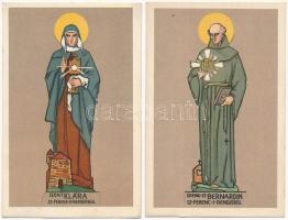 2 db RÉGI motívum képeslap: vallásos művész (Unghváry Sándor) / 2 pre-1945 motive postcards: religious art