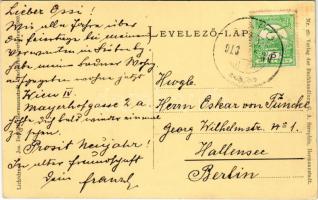 1913 Nagyszeben, Hermannstadt, Sibiu; Grosser Ring / tér, Hugo Lübecke, Fritz Connerth kalapos üzlet...