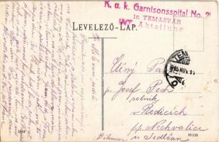 1915 Temesvár, Timisoara; Erzsébetváros, Római katolikus templom / Elisabetin, church + "K.u.k....