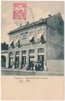 1911 Fogaras, Fagaras; Betlen utca, Wazek Adolf fűszerüzlete és sütödéje. H. Richter kiadása / street, shop and bakery. TCV card