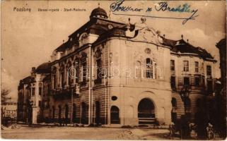 1919 Pozsony, Pressburg, Bratislava; Városi Vigadó / Stadt Redoute (fl)