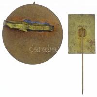 DN "STE ALOYSI ORA PRO NOBIS / PATRONA HUNGARIAE" Szent Alajost ábrázoló ezüstözött bronz ...