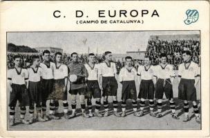 C.D. Europa. Campió de Catalunya / football team (EK)