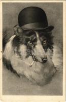 1932 Gentleman dog, smoking. H. Ch. Vienne H. Christ Nr. 191. (EK)