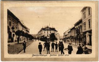 1918 Besztercebánya, Banská Bystrica; Bethlen Gábor utca, Neumann Ede üzlete / street, shop (fl)