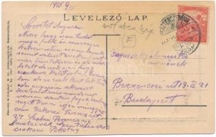 1918 Besztercebánya, Banská Bystrica; Bethlen Gábor utca, Neumann Ede üzlete / street, shop (fl)