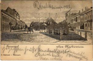 1900 Ternopil, Tarnopol; ulica Mickiewicza / street view. C. Haliczer (EK)