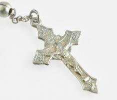 Ezüst(Ag) rózsafüzér (2×10 szemes), jelzett, nettó: 6 g