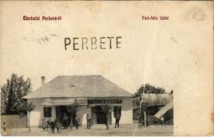 1913 Perbete, Pribeta; Feit Bernát üzlete és saját kiadása / shop (fa)