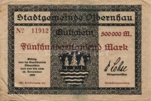 Német Birodalom/Weimari Köztársaság/Olberhau 1923.11.15. 100.000M T:III