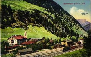 Brennero, Brenner (Südtirol); Passo del Brennero / Brennerpass / railway station, locomotive, train