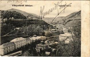 1905 Vihnye, Vihnyefürdő, Kúpele Vyhne; keletről nézve / general view (kis szakadás / small tear)