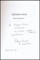 Adorján András: Zaklatott sorok. II. kiadás. Keserversek és... Bp., 2017, Pannónia Nyomda. Kiadói pa...