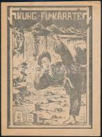 cca 1990 Kung-fu karate ABC, 2 db, fekete-fehér képekkel, 16+16 p