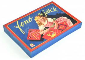 Piatnik fonó játék, II. világháború előtti társasjáték, eredeti dobozában, szép állapotban