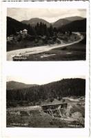 1942 Kovászna, Covasna; Tündérvölgy, Horgász hídja / valley, bridge. Turul foto
