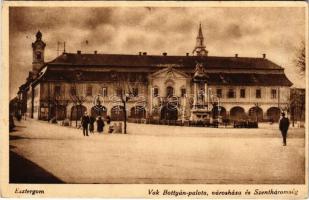 1931 Esztergom, Vak Bottyán palota, Városháza és Szentháromság szobor