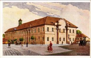 Budapest XII. Régi Szent János kórház, villamos. Műemlékek Országos Bizottsága s: Dörre Tivadar