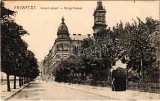 1909 Budapest I. Várkert rakpart, Várkert kioszk és kávéház bejárata (Rb)