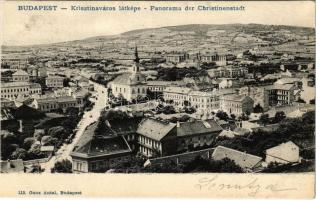 1905 Budapest I. Krisztinaváros látképe. Ganz Antal 115.