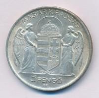 1939. 5P Ag "Horthy balra" T:1- 
Adamo P8.1