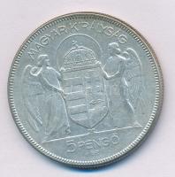 1930. 5P Ag "Horthy jobbra" T:2- 
Adamo P8