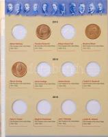 Amerikai Egyesült Államok 2007-2014. 1$ Mn-sárgaréz "Presidential Dollar Coin Program" érm...