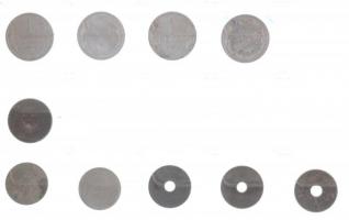 Vegyes 139db-os magyar érme tétel főleg a korona és pengő pénzrendszerek idejéből, benne többek közö...