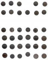 Vegyes 139db-os magyar érme tétel főleg a korona és pengő pénzrendszerek idejéből, benne többek közö...