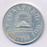 1930. "Marlene Dietrich - Marokkó / Marokkó - A legszebb film" kétoldalas Al reklám zseton...