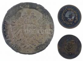 3db-os Ferenc Józsefet ábrázoló zseton, emlékérem és játékpénz tétel T:2,2-